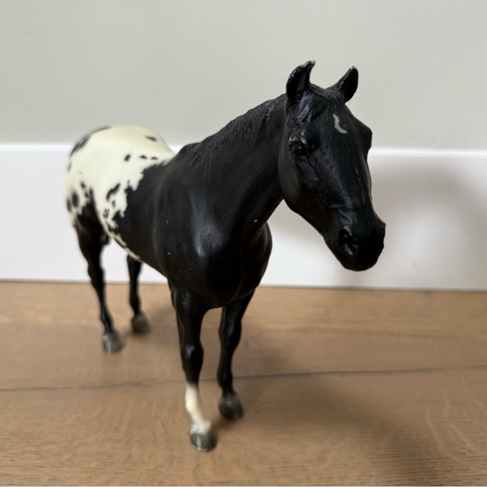Breyer Vtg Traditional Series Black Blanket Appaloosa Stallion Stud Spider #66. - Picture 3 of 9